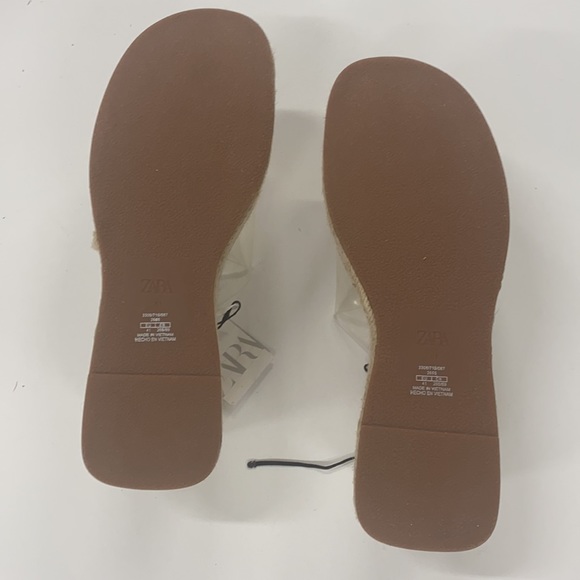 Zara Clear Wedge Shoes Size 41 NWT - Picture 5 of 6